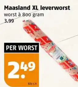 Poiesz Maasland XL leverworst aanbieding