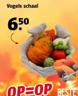 Poiesz Vogels schaal aanbieding