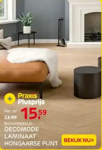 Praxis DECOMODE LAMINAAT HONGAARSE PUNT aanbieding