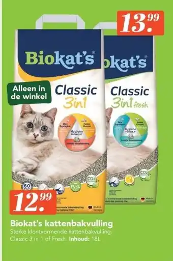 Discus Biokat's kattenbakvulling aanbieding