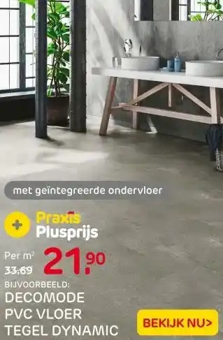 Praxis DECOMODE PVC VLOER TEGEL DYNAMIC aanbieding