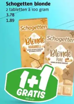 Poiesz Schogetten blonde aanbieding