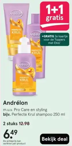 Etos Andrélon aanbieding