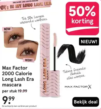 Etos Max Factor 2000 Calorie Long Lash Era mascara aanbieding