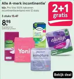 Etos Alle A-merk incontinentie aanbieding