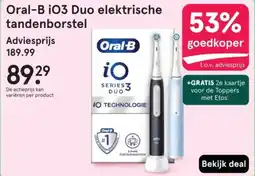 Etos Oral-B i03 Duo elektrische tandenborstel aanbieding