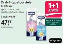 Etos Oral-B opzetborstels 4-stuks aanbieding