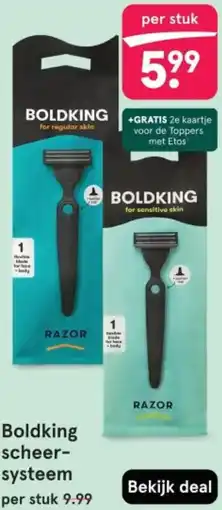 Etos Boldking scheer systeem aanbieding