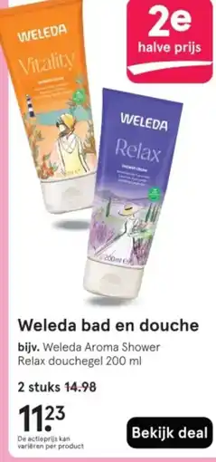 Etos Weleda bad en douche aanbieding