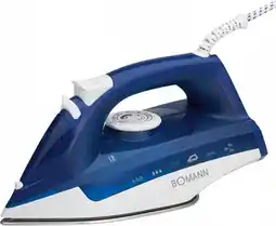 Bol.com Bomann DB 6004 CB Stoomstrijkijzer 2200W 250ml Blauw/Wit aanbieding