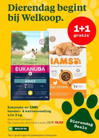 Welkoop Eukanuba en IAMS honden- & kattenvoeding aanbieding