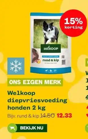Welkoop Welkoop diepvriesvoeding honden aanbieding