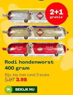 Welkoop Rodi hondenworst aanbieding