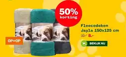 Welkoop Fleecedeken Jayla aanbieding