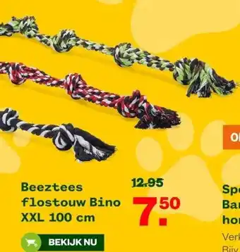 Welkoop Beeztees flostouw Bino aanbieding