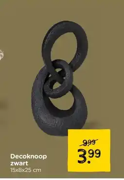 Xenos Decoknoop zwart aanbieding