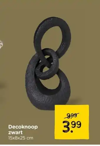 Xenos Decoknoop zwart aanbieding