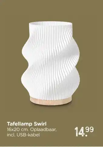 Xenos Tafellamp Swirl aanbieding