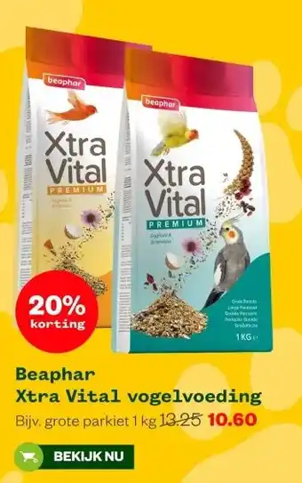 Welkoop Beaphar Xtra Vital vogelvoeding aanbieding
