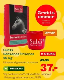 Welkoop Subli Seniores Priores aanbieding