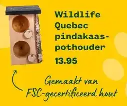Welkoop Wildlife Quebec pindakaas- pothouder aanbieding