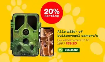 Welkoop Alle wild- of buitenvogel camera's aanbieding
