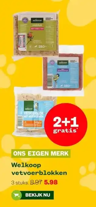 Welkoop Welkoop vetvoerblokken aanbieding