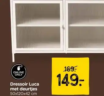 Xenos Dressoir Luca met deurtjes aanbieding