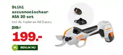 Welkoop Stihl accusnoeischaar aanbieding