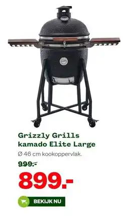 Welkoop Grizzly Grills kamado Elite Large aanbieding