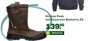 Welkoop Sixton Peak werklaarzen Buttero, aanbieding