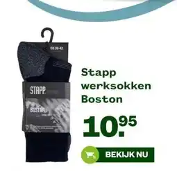 Welkoop Stapp werksokken Boston aanbieding