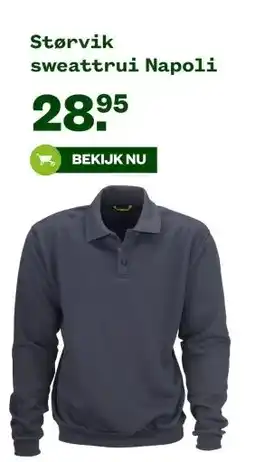 Welkoop Størvik sweattrui Napoli aanbieding