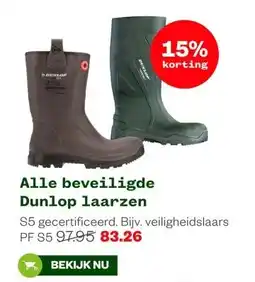 Welkoop Alle beveiligde Dunlop laarzen aanbieding