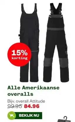 Welkoop Alle Amerikaanse overalls aanbieding