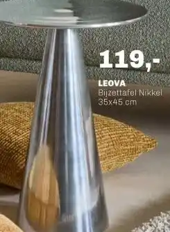 Trendhopper Bijzettafel Leova Nikkel 35X45 Cm aanbieding
