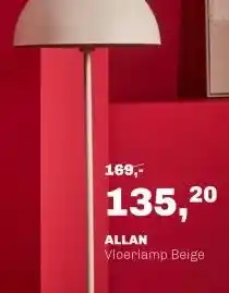 Trendhopper Vloerlamp Allan Beige aanbieding