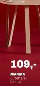 Trendhopper Bijzettafel Marma Vanille aanbieding