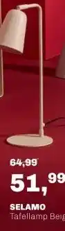 Trendhopper Tafellamp Selamo Beige aanbieding