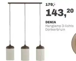 Trendhopper Hanglamp Denia 3 lichts donkerbruin aanbieding