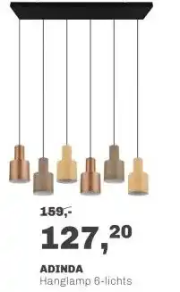 Trendhopper Hanglamp Adinda 6 lichts aanbieding