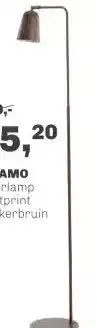 Trendhopper Vloerlamp Selamo houtprint Donkerbruin aanbieding