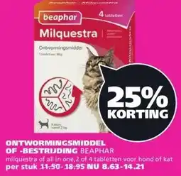 Ranzijn ONTWORMINGSMIDDEL OF-BESTRIJDING BEAPHAR aanbieding