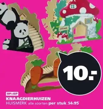 Ranzijn KNAAGDIERHUIZEN HUISMERK aanbieding