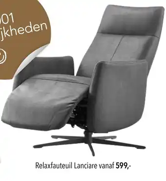 Pronto wonen Relaxfauteuil Lanciare aanbieding