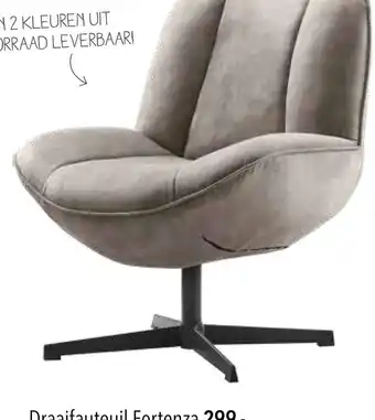 Pronto wonen Draaifauteuil Fortenza aanbieding