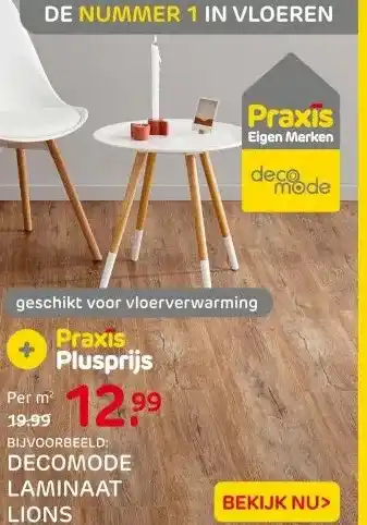 Praxis DECOMODE LAMINAAT LIONS aanbieding