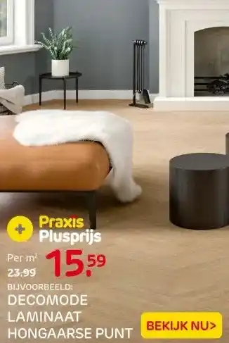 Praxis DECOMODE LAMINAAT HONGAARSE PUNT aanbieding
