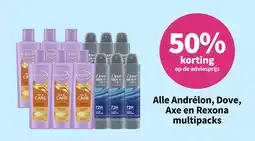 Plein.nl Alle Andrélon, Dove, Axe en Rexona multipacks aanbieding