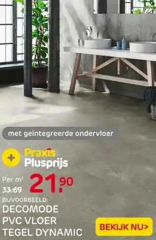 Praxis DECOMODE PVC VLOER TEGEL DYNAMIC aanbieding